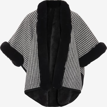 FRAULLY Cape in Black: front