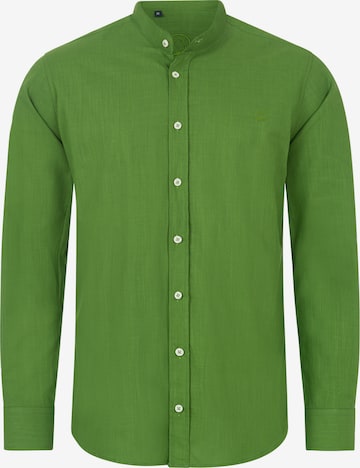 Indumentum Regular fit Button Up Shirt in Green: front