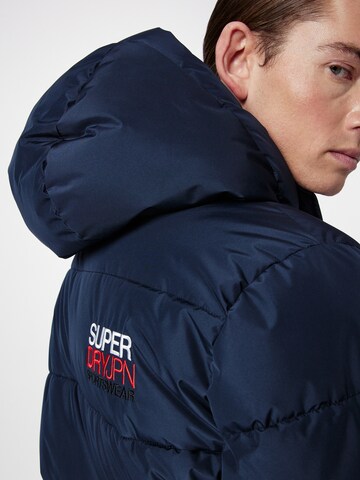 Superdry Wintermantel in Blau