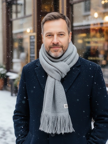 Manufaktur13 Scarf 'Fringe' in Grey