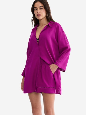 TRIUMPH Beach-Hemd ' Red Label Summer Wear ' in Pink: Vorderseite