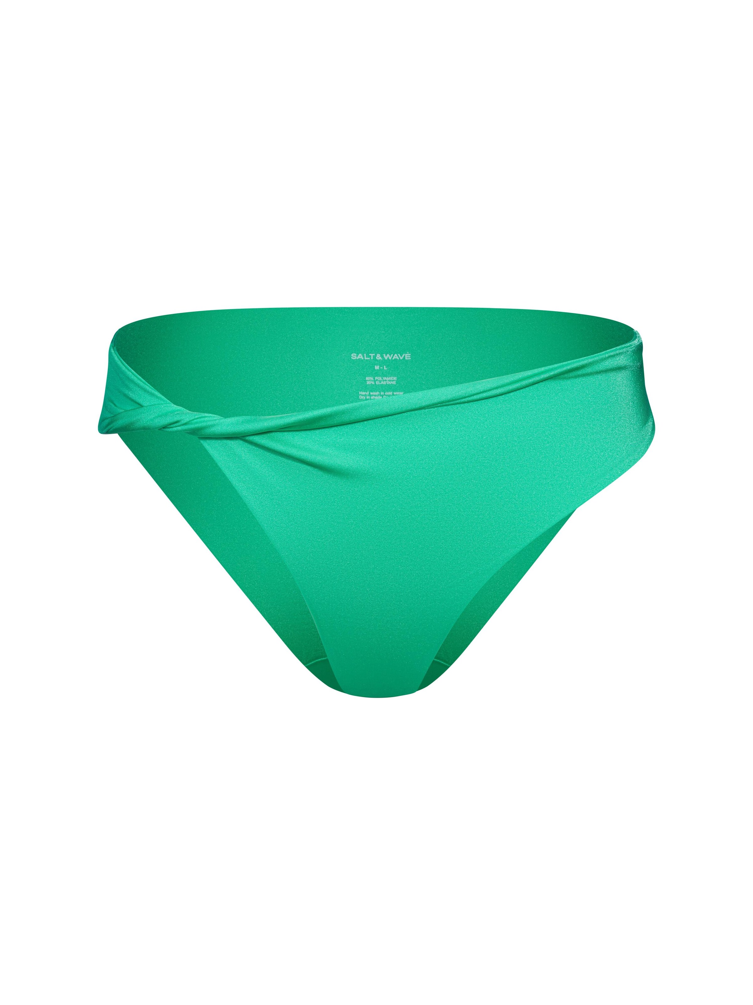 zaļš SALT&WAVE Bikini apakšdaļa 'Twist Bottoms': no priekšpuses