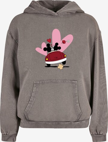 ABSOLUTE CULT Sweatshirt 'Mickey Mouse - Car' in Grey: front