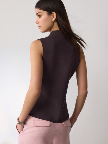 Next Kootud vest, värv pruun