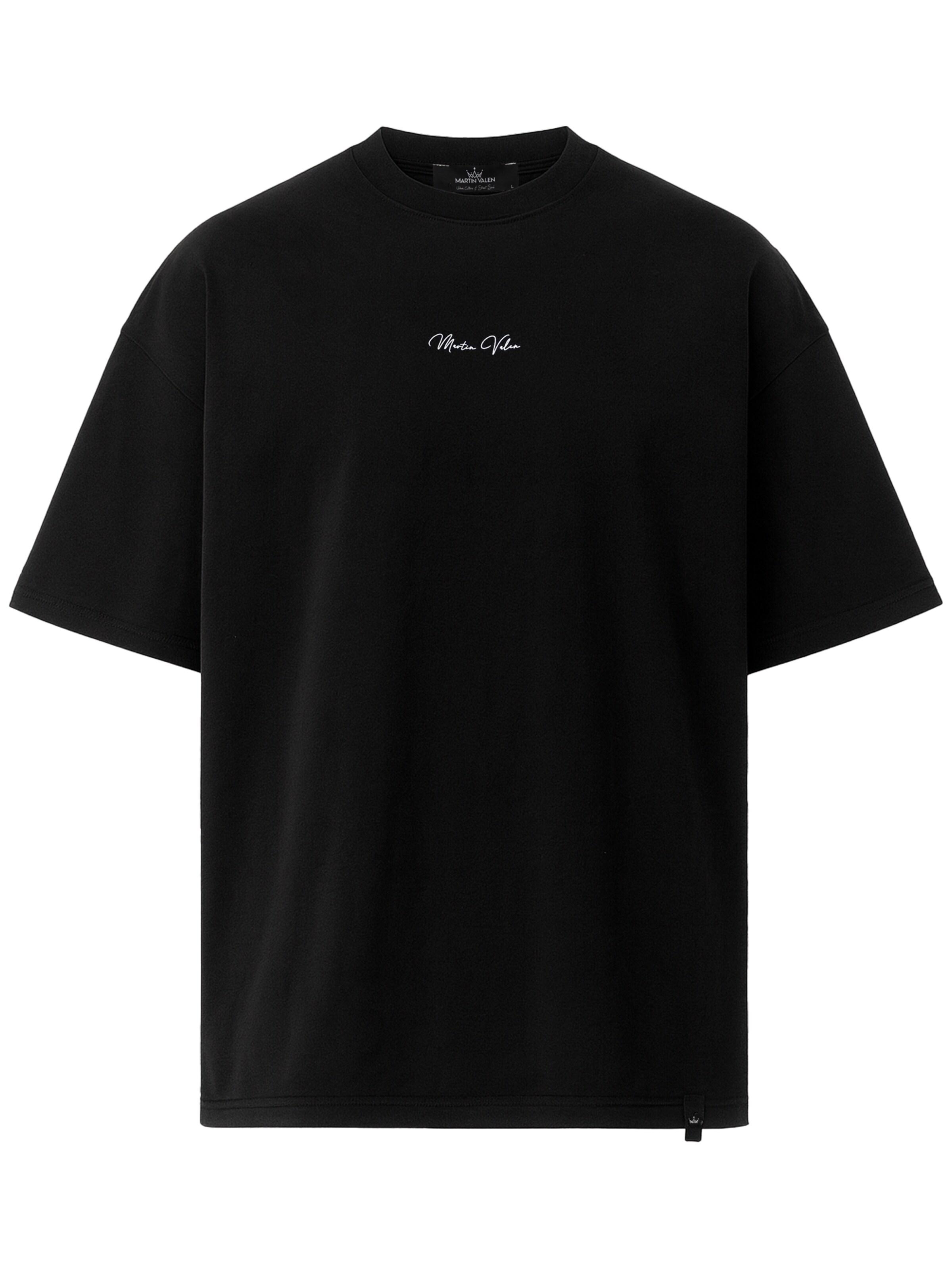 MARTIN VALEN Shirt in Zwart: voorkant