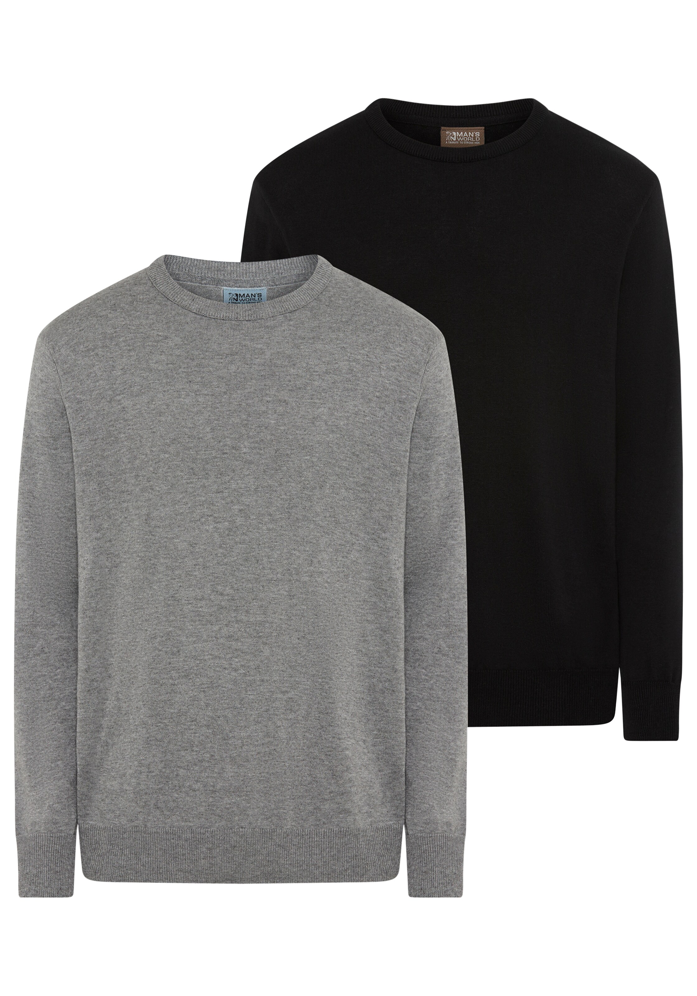 Man's World Pullover in Grau: Vorderseite