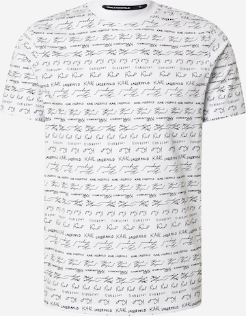 Karl Lagerfeld Тениска в бяло: отпред