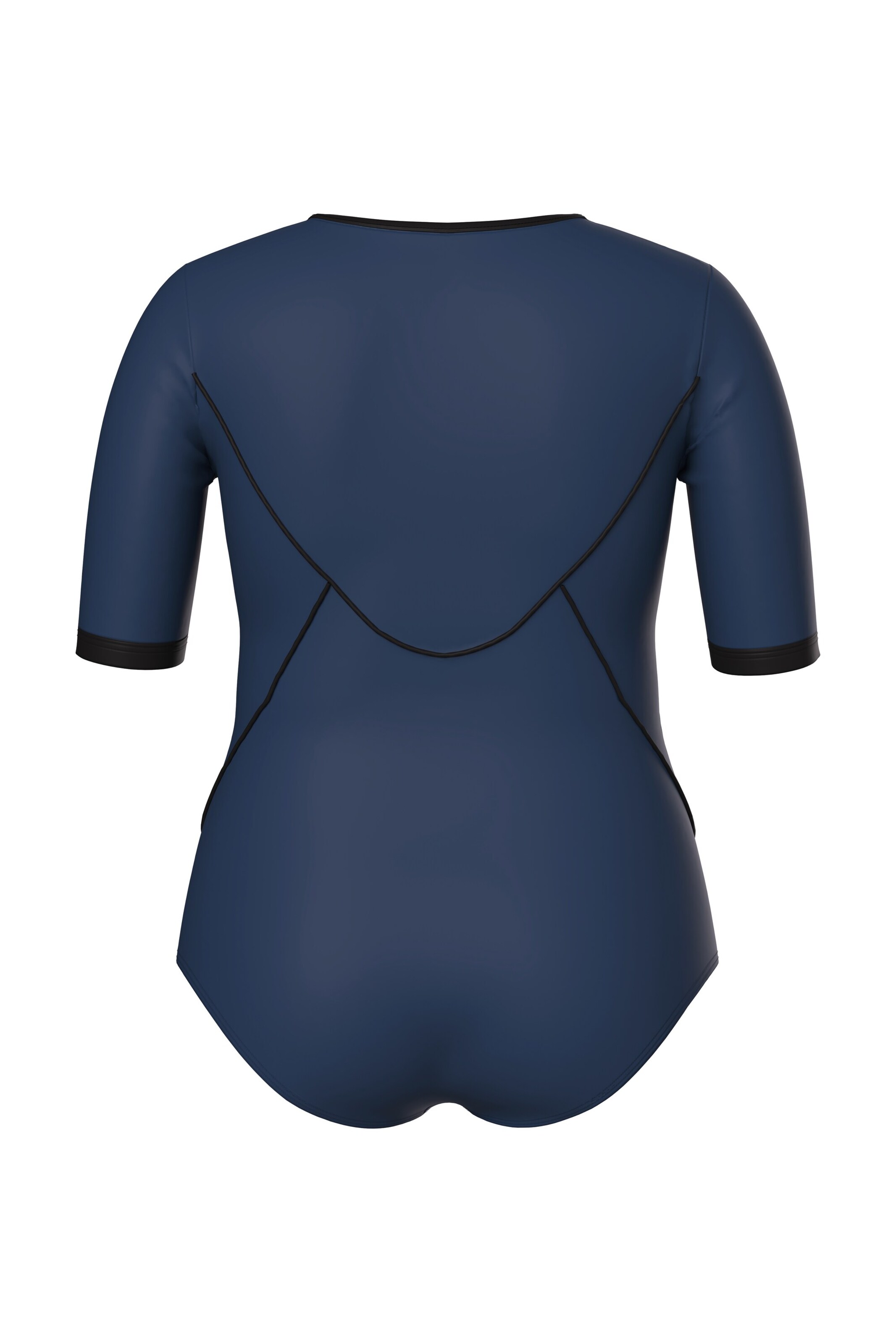 Ulla Popken Bustier Badpak in Blauw