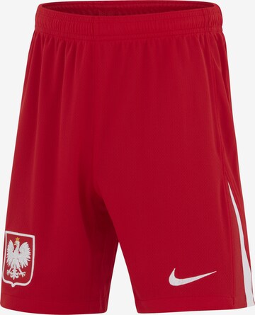 NIKE Regular Workout Pants 'Polen 2024 Heim' in Red: front