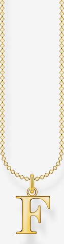 Thomas Sabo Necklace 'F' in Gold: front