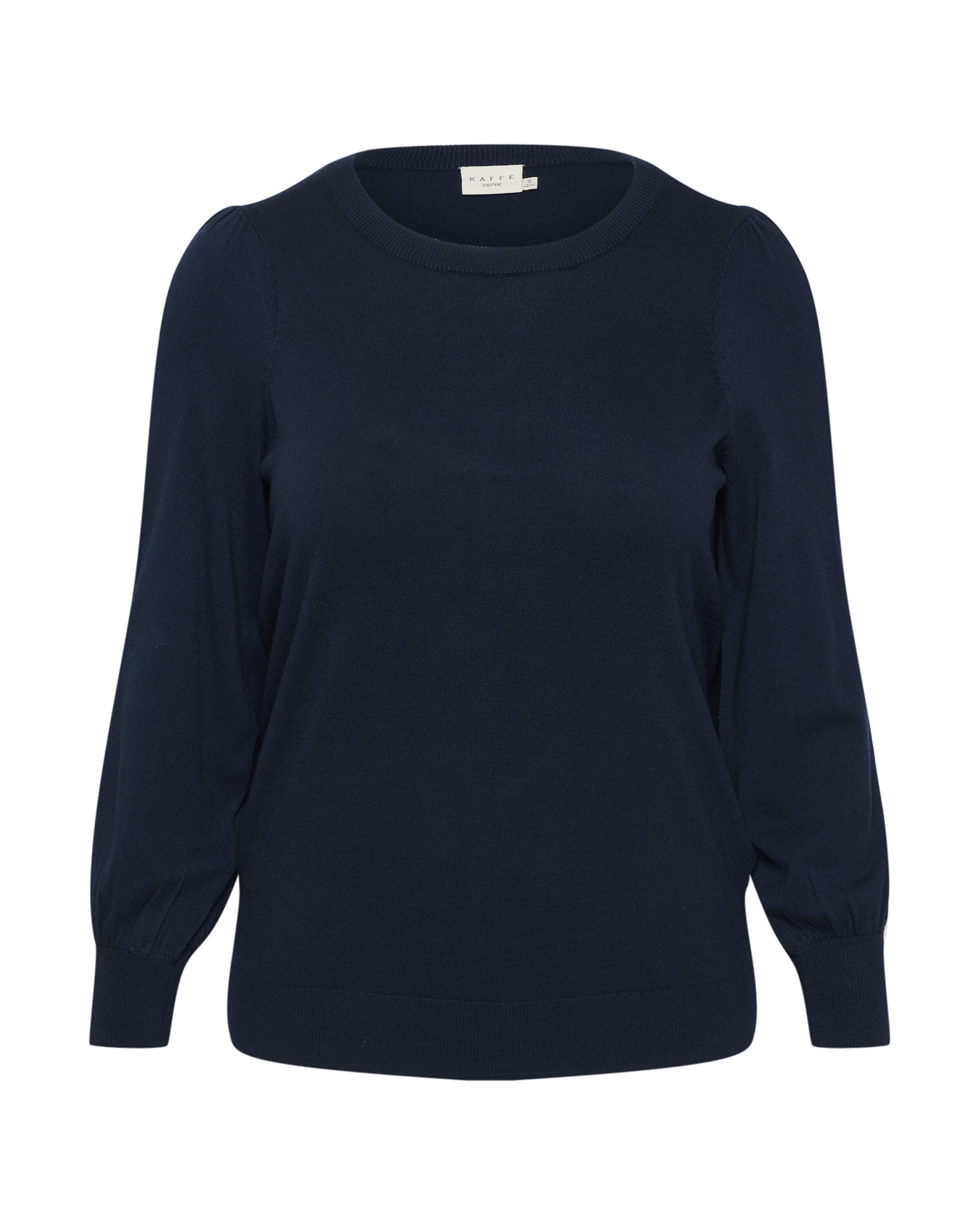 KAFFE CURVE Trui 'Miana' in Blauw: voorkant