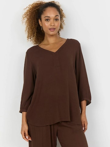 Camicia da donna 'Ruth' di Soyaconcept in marrone: frontale