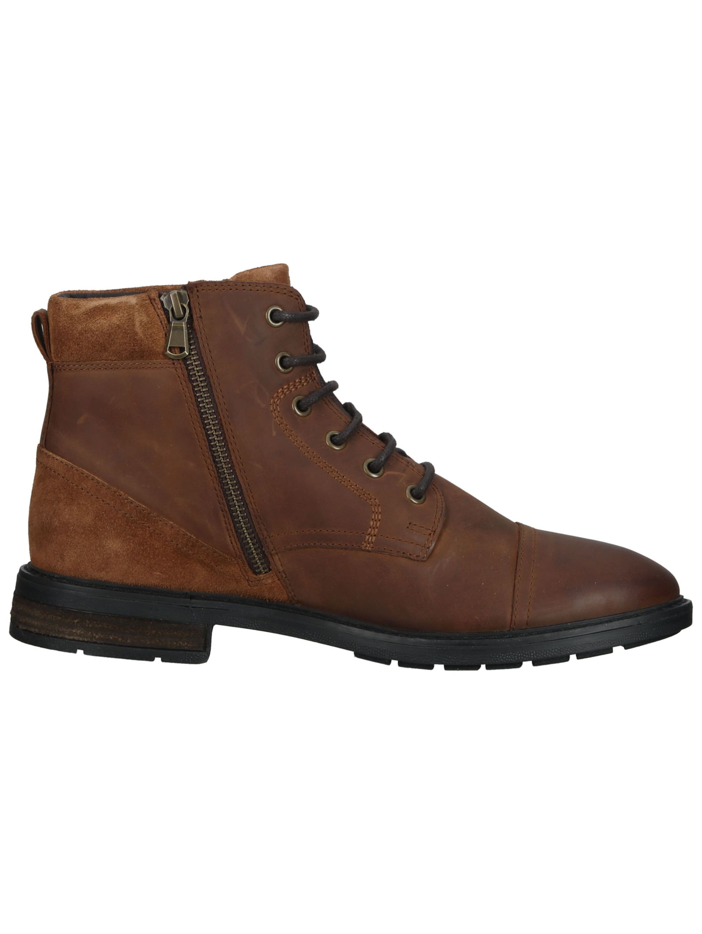 GEOX Lace-up boots 'Viggiano' in Brown