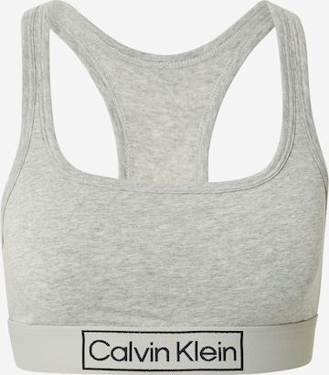Calvin Klein Underwear Сутиен 'Reimagine Heritage' в сиво: отпред