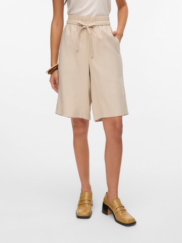 Loosefit Pantalon 'CARMEN' VERO MODA en argent : devant