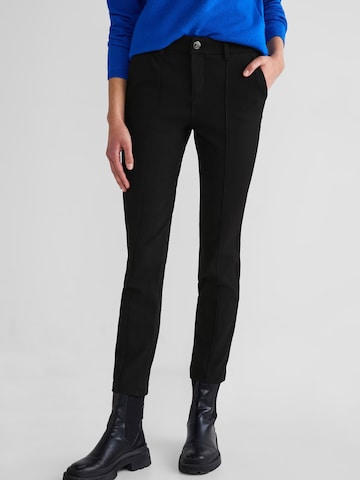 STREET ONE Slim fit Chino Pants in Black: front