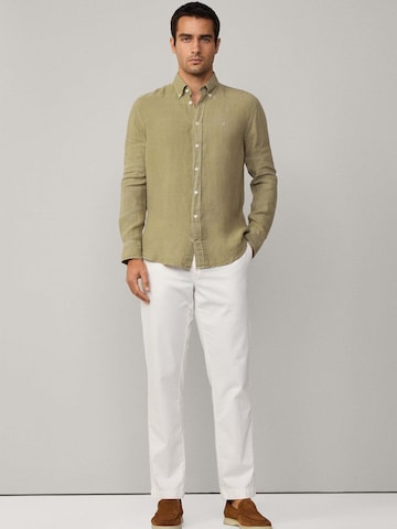Hackett London Regular Fit Hemd 'Ess' in Grün