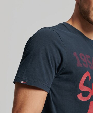 T-Shirt 'Home Run' Superdry en bleu