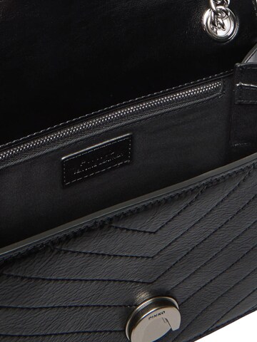 PINKO - Mala de ombro 'Pinko Sac Rabat Love One Light Mini Vitello Wr Noir' em preto