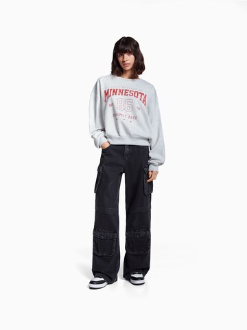 Bershka Sweatshirt in Grau