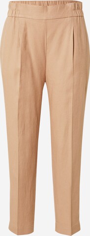 Sisley Normalny krój Spodnie w kant w kolorze beżowy: przód