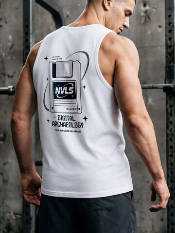 Neverless Shirt 'Digital Archaeology' in White