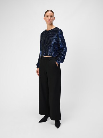Camicia da donna 'OBJDotti Sansiba' di OBJECT in blu