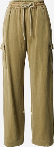 REPLAY Wide leg Cargo Pants in Green: front