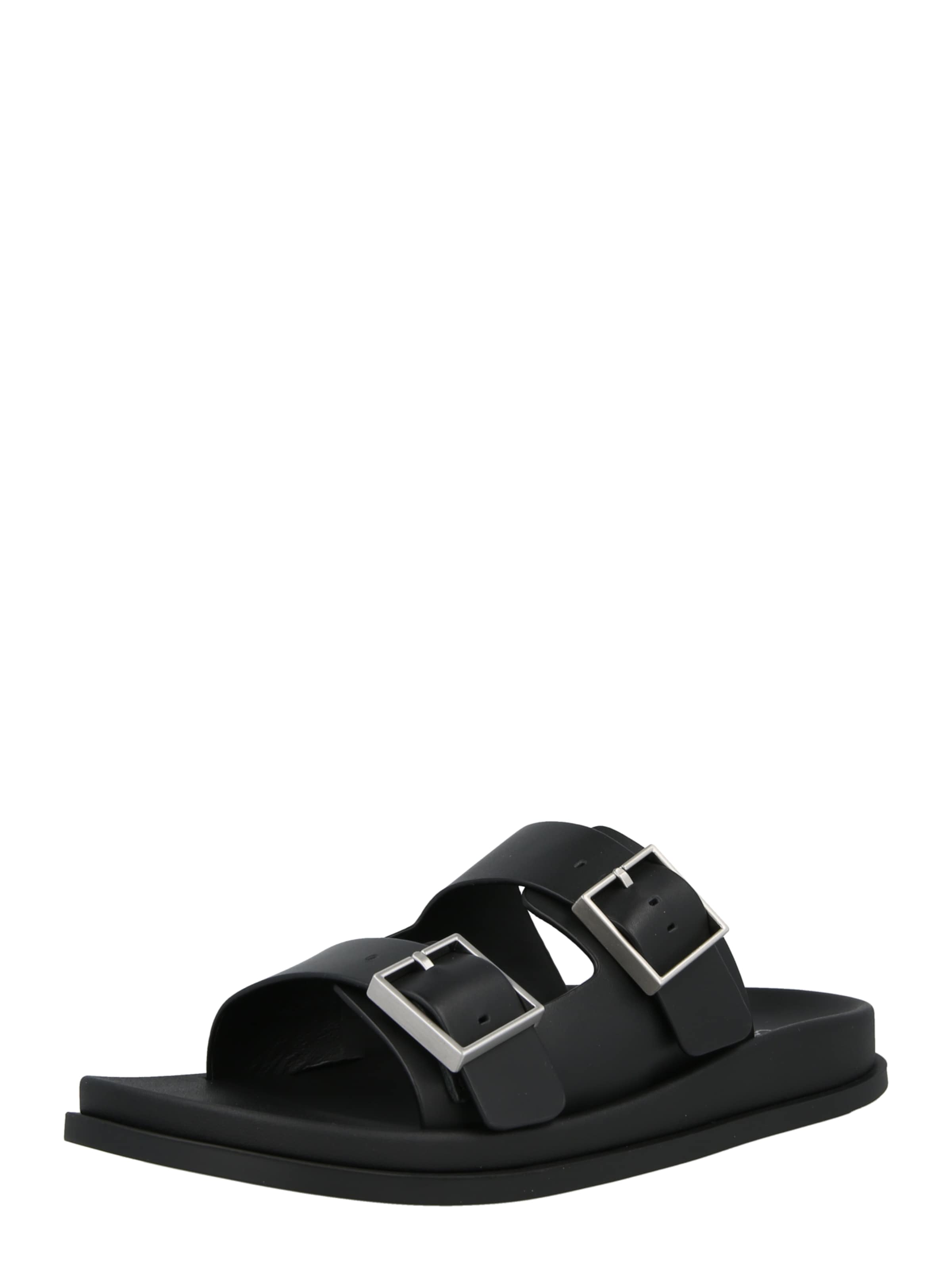 Calvin Klein - Sapato aberto em preto: frente