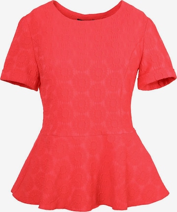 Awesome Apparel Blouse in Oranje: voorkant