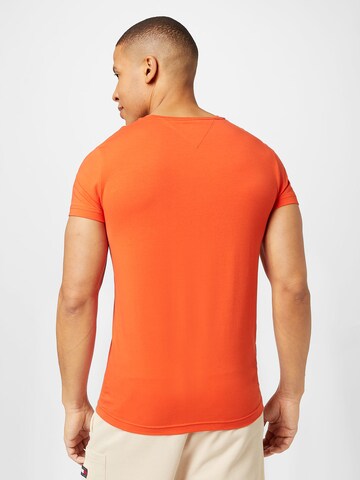 TOMMY HILFIGER Slim fit Koszulka w kolorze pomarańczowy