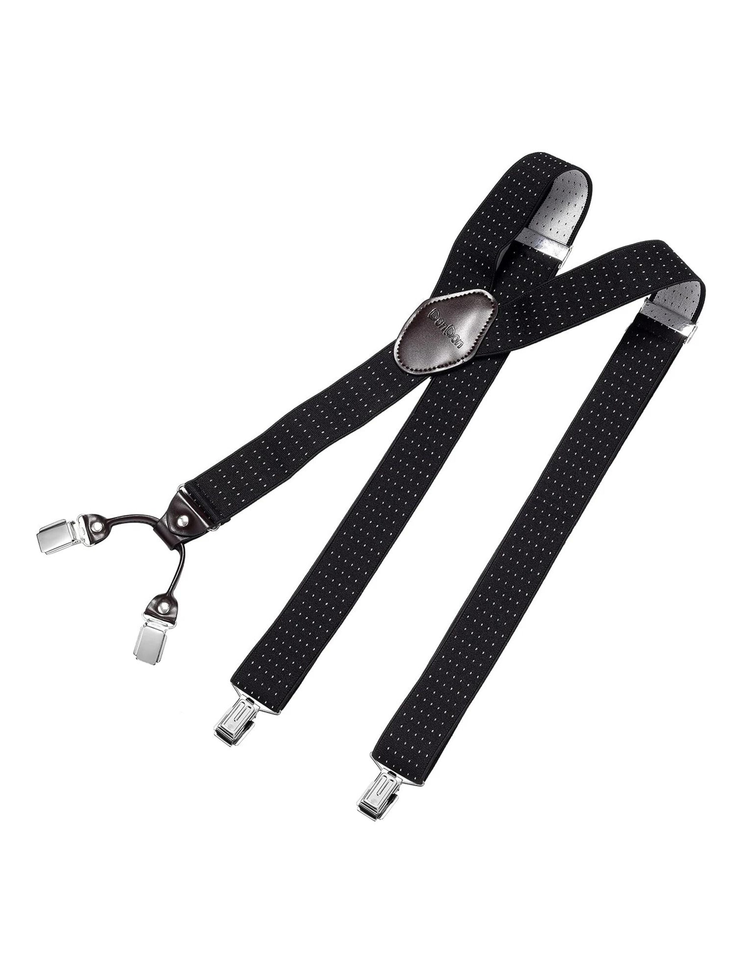 DonDon Suspenders in White