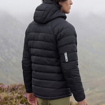 ADIDAS TERREX Μπουφάν πεζοπορίας ' Xperior CLIMAWARM+ Down Hooded' σε μαύρο