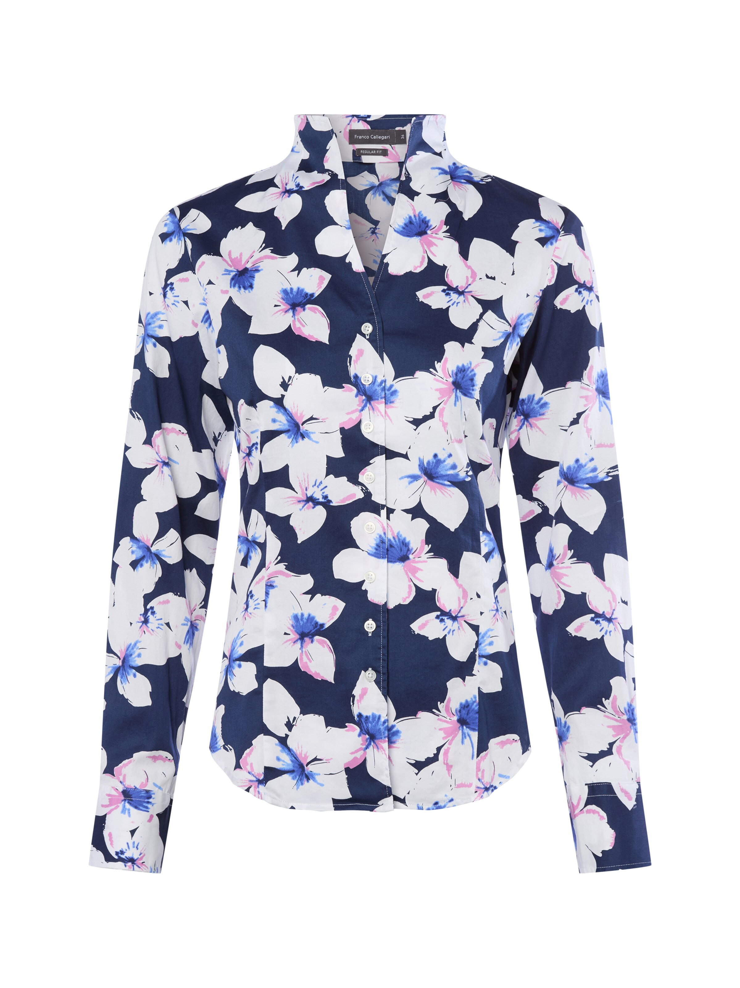 Franco Callegari Bluse in Blau: Vorderseite