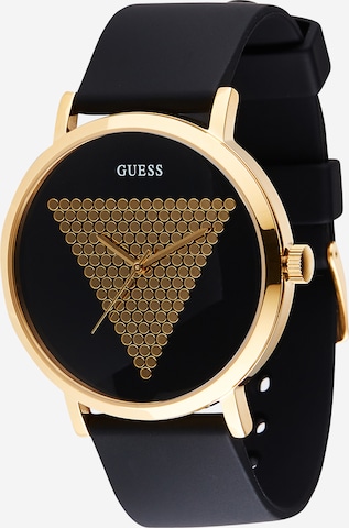 GUESS Analogové hodinky 'Imprint' – černá: přední strana