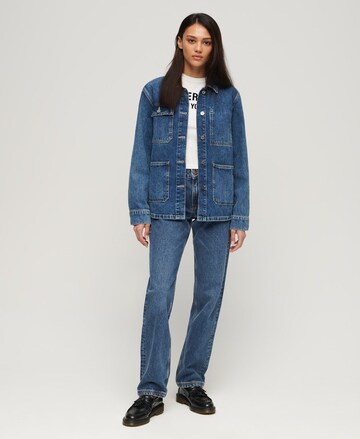 Superdry Regular Jeans in Blauw
