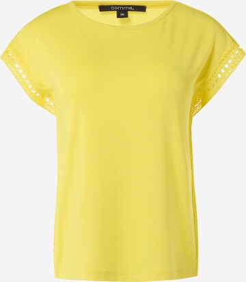 T-shirt COMMA en jaune : devant