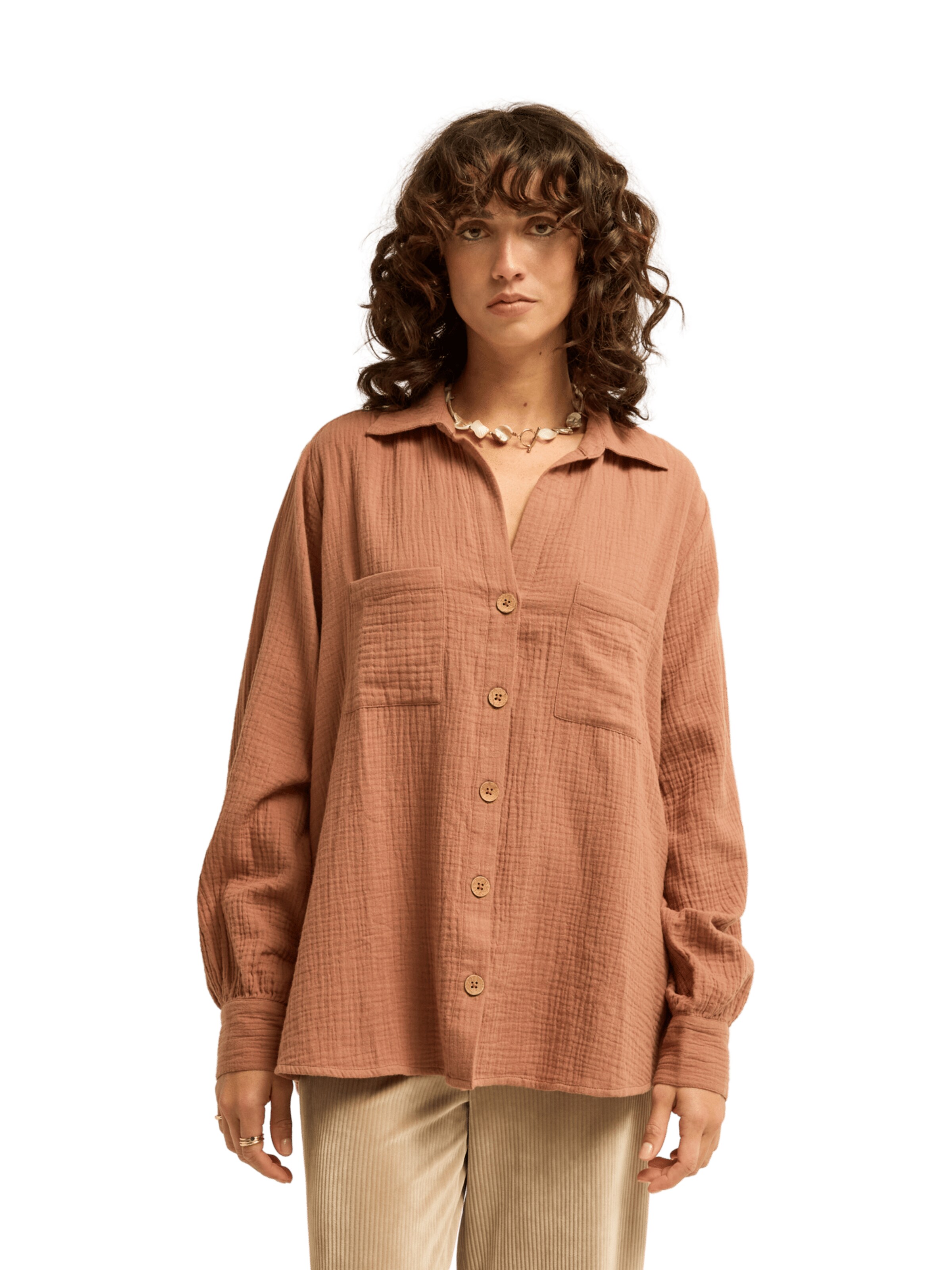 BILLABONG Blouse 'Swell' in Brown: front