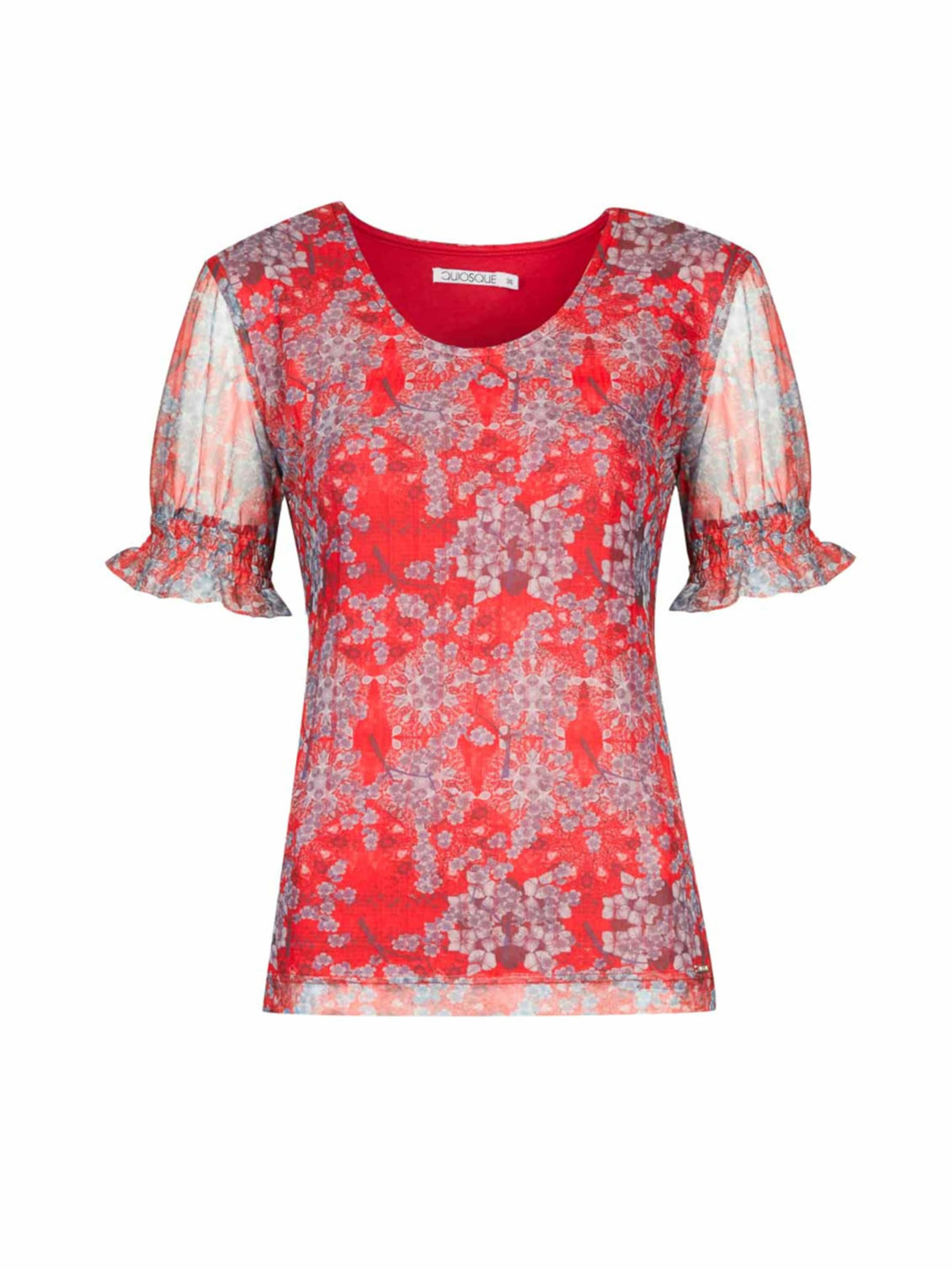 sarkans Quiosque Blūze: no priekšpuses