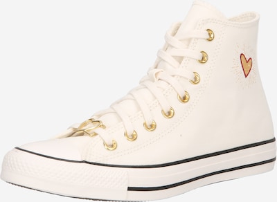 CONVERSE Baskets hautes 'Chuck Taylor All Star' en noisette / rouge / blanc, Vue avec produit