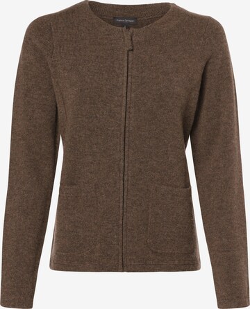 Franco Callegari Knit Cardigan in Brown: front