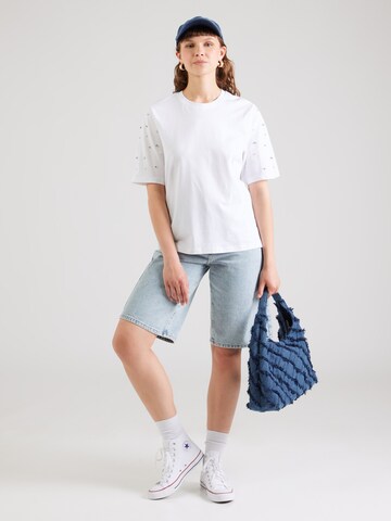 ONLY T-Shirt 'ONLJULIA' in Weiß