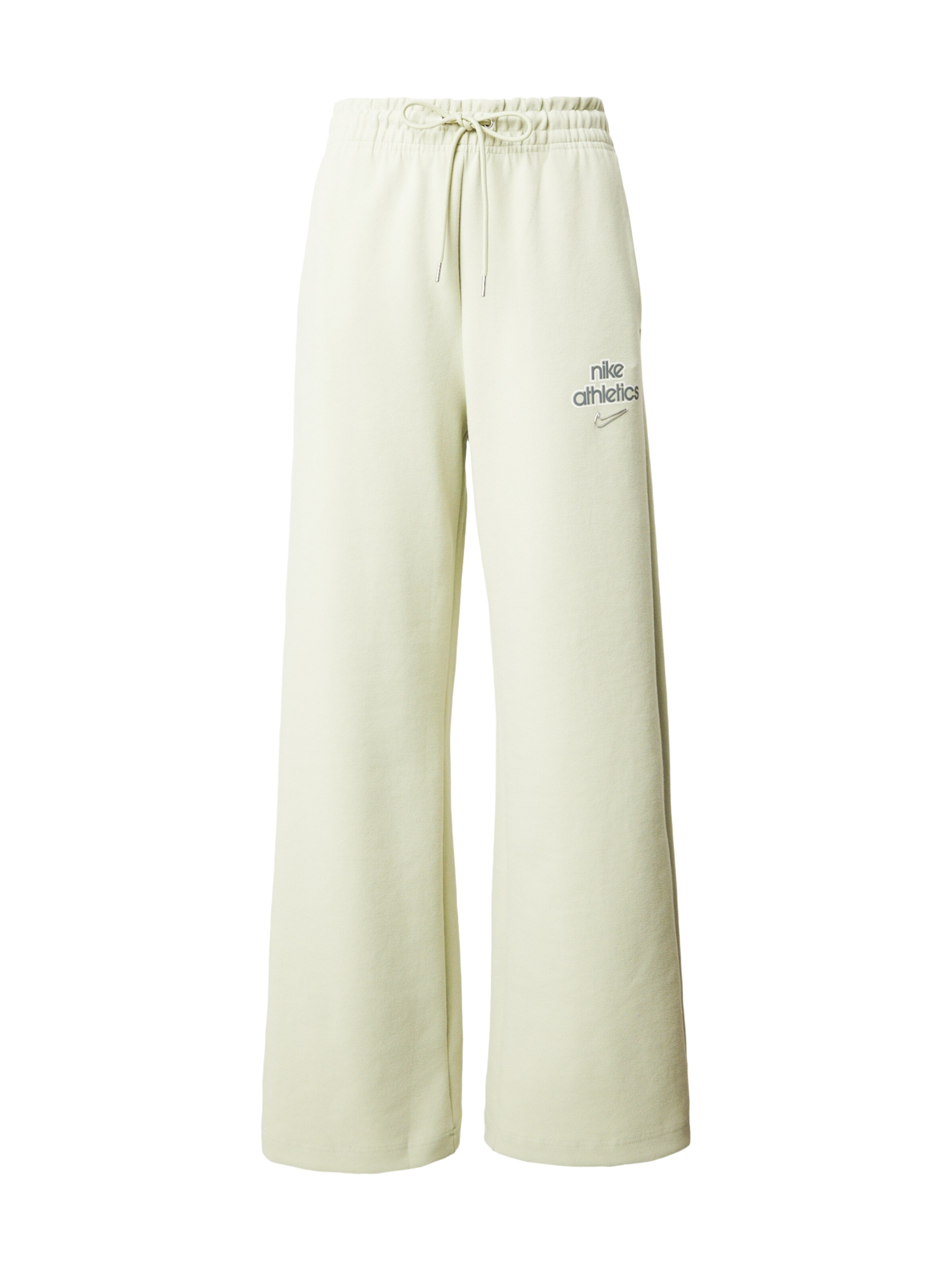 Nike Sportswear Wide leg Trousers 'PHNX FLC' in Green: front