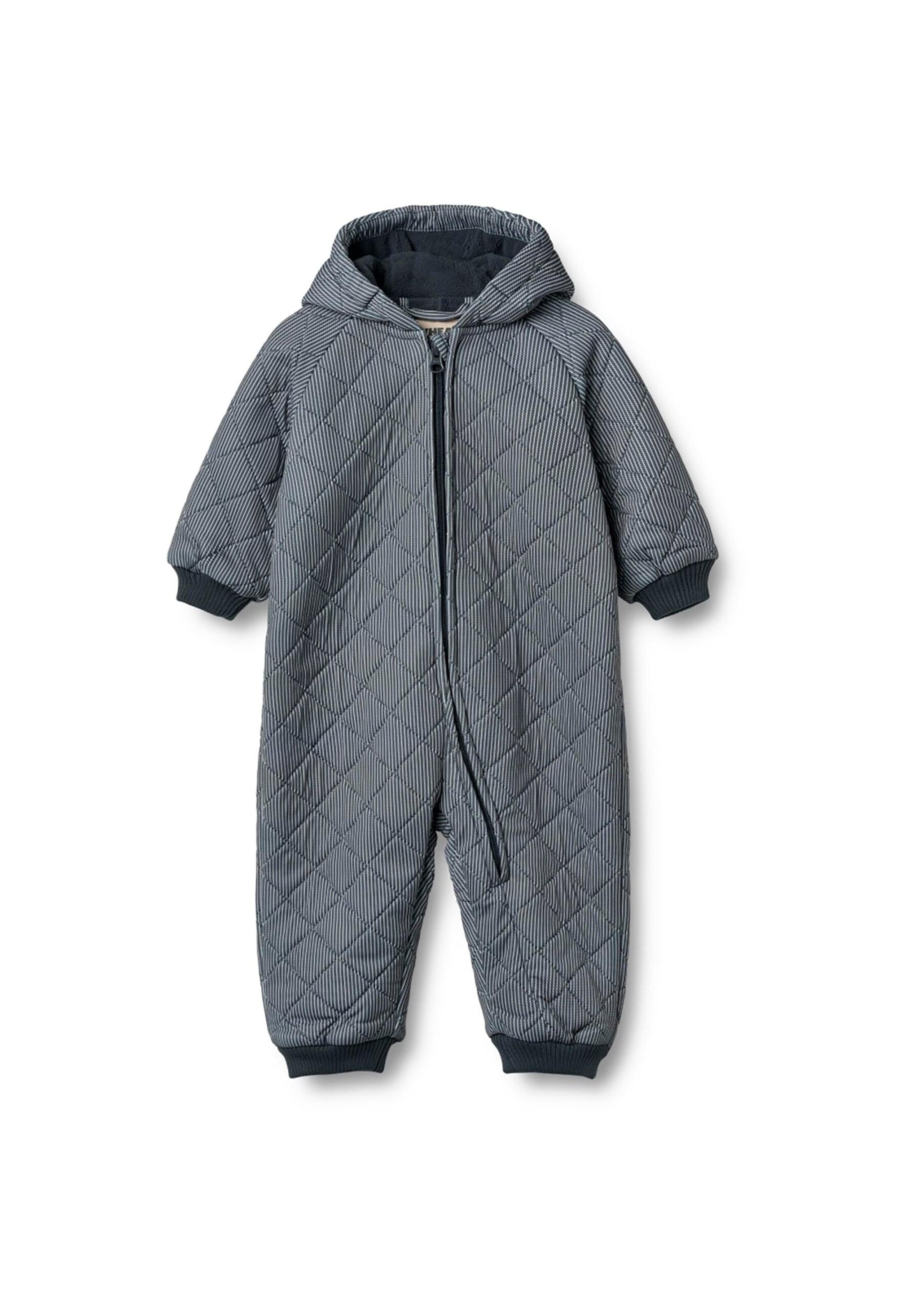 WHEAT Overall 'Kuschel' in Blauw: voorkant