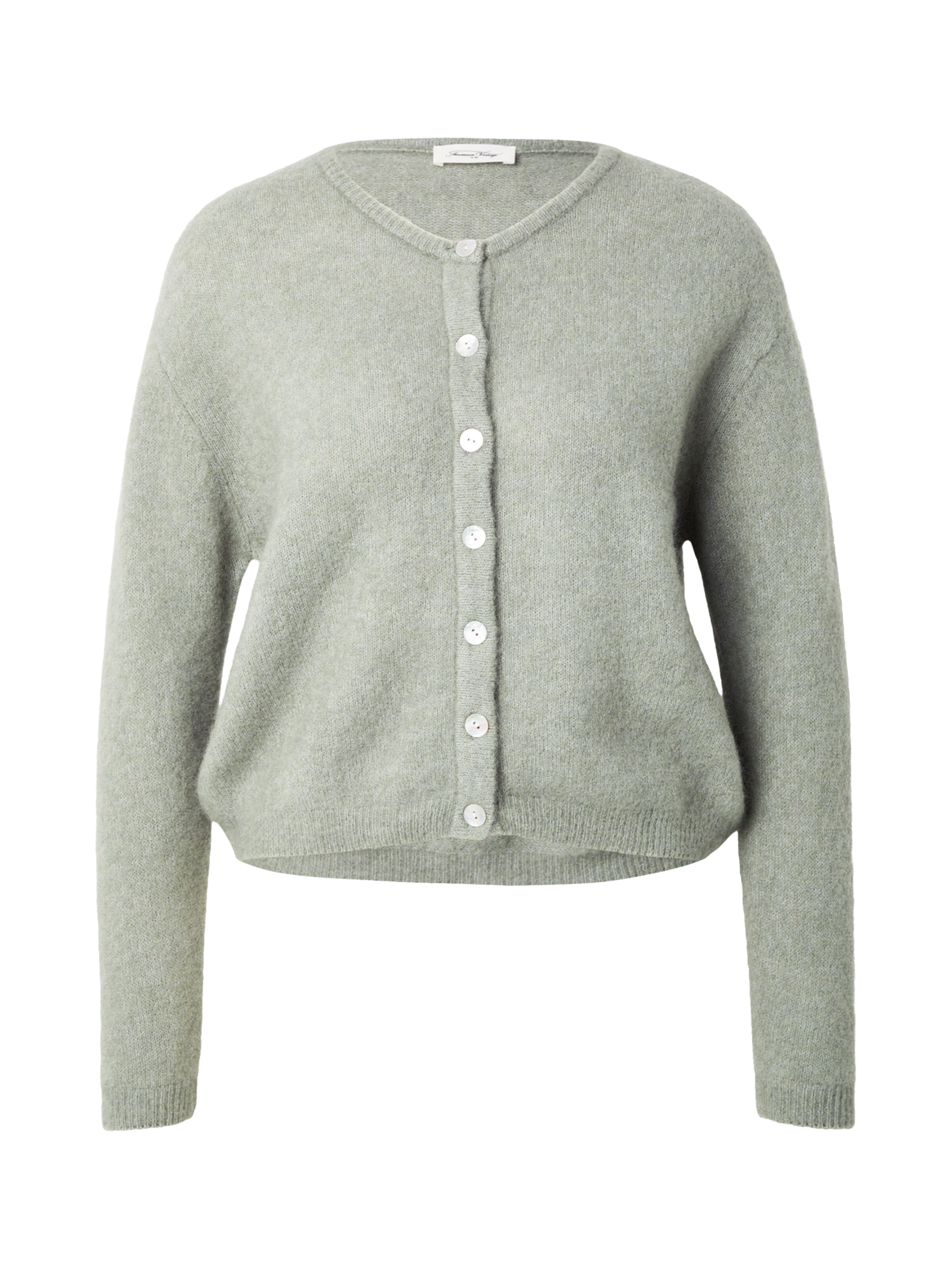 AMERICAN VINTAGE Strickjacke 'VITOW' in S in pastellgrün, Produktansicht