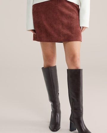 WE Fashion Юбка в Красный: спереди