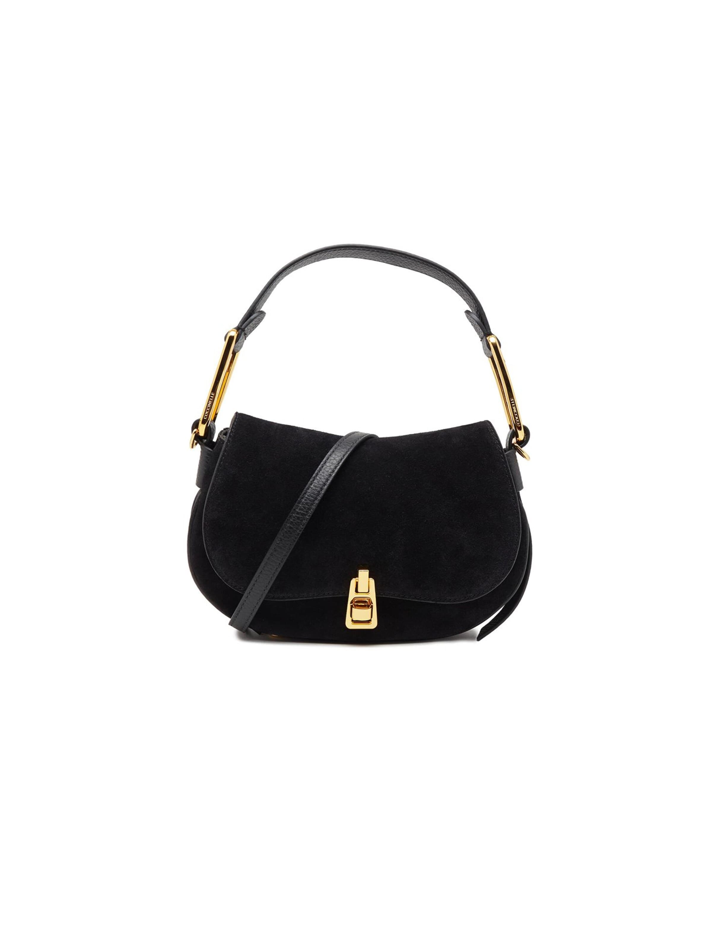 Sac bandoulière 'Magie Suede 22x14x4 cm' Coccinelle en noir : devant