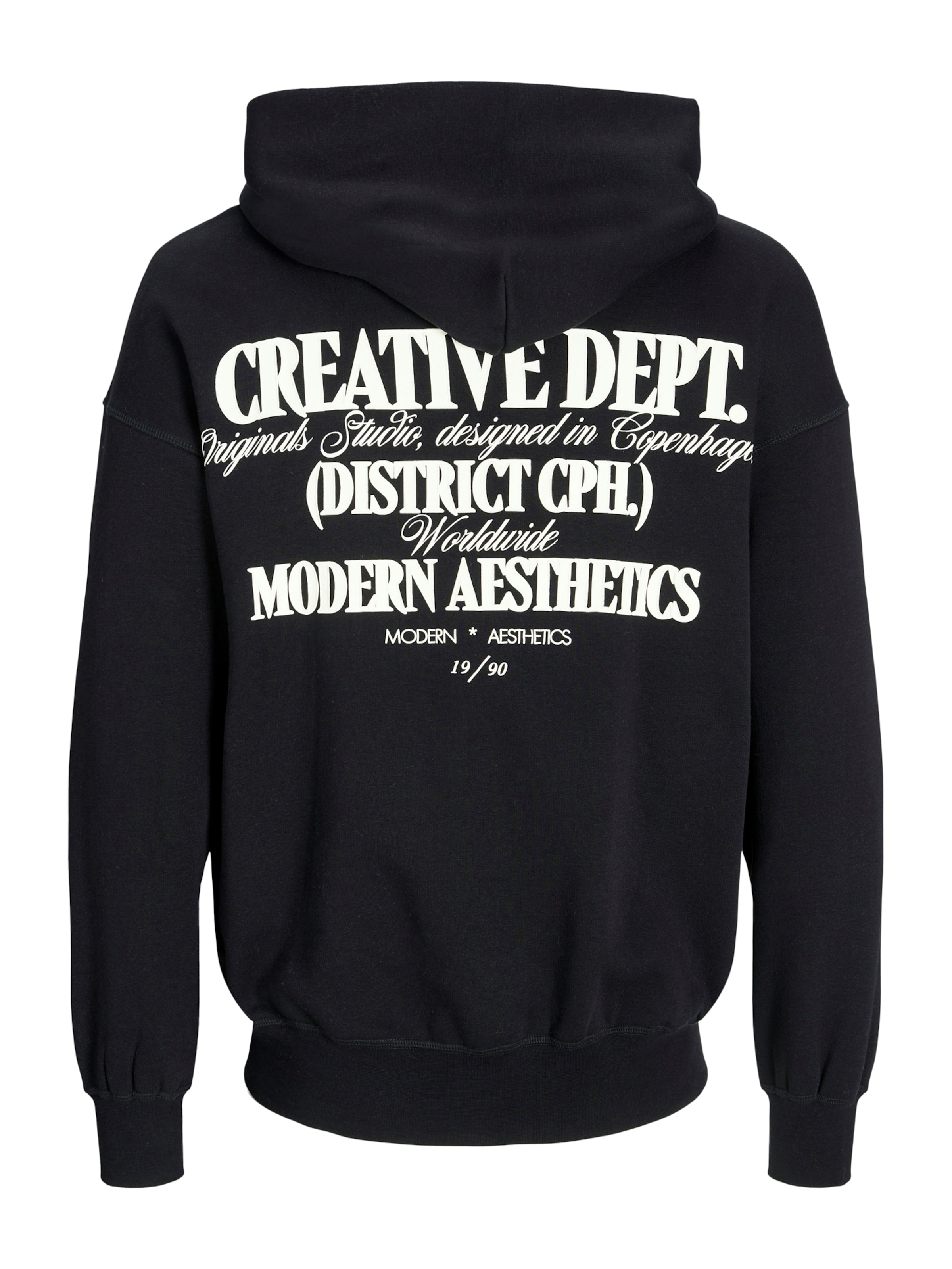 JACK & JONES Sweatshirt 'JWHROXBURY' in Black: back