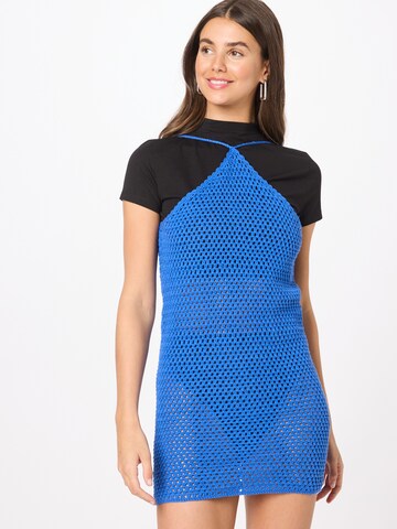 NA-KD Beach Dress 'Melissa' in Blue: front