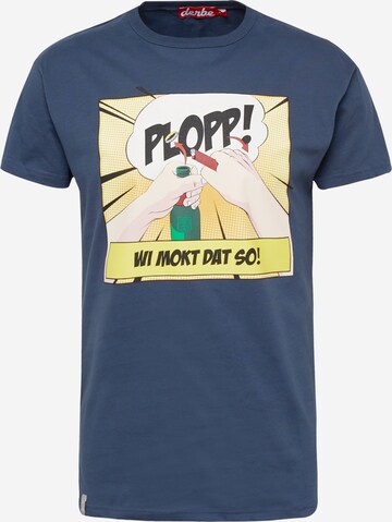 Derbe Shirt 'Plopp' in Blauw: voorkant